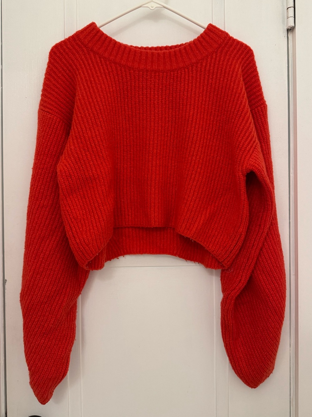 Urban Outfitters Orangey/Red cropped sweater